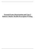 Focused Exam: Hypertension and Type 2 Diabetes Shadow Health-Prescription Writing