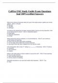 CalFire FAE Study Guide Exam Questions And 100%verified Answers.