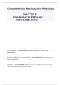 Comprehensive Radiographic Pathology ChAPTER 1: Introduction to Pathology TEST-BANK EXAM