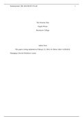 The Diversity Plan essay(A+ GRADE)