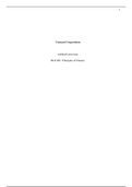 BUS 401 Week 5 Final.docx    Comcast Corporation   Ashford University  BUS 401: Principles of Finance    Comcast Corporation  Executive Summary  Comcast Corporation is a major American provider of cable television, entertainment, and communications produc