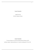 BUS 401 Week 2 Draft.docx    Comcast Corporation  Ashford University  BUS 401: Principles of Finance  Comcast Corporation   œAn income statement is one of the three important financial statements used for reporting a company s financial performance over a