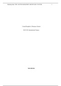 bus450week5.docx    United Kingdom s Monetary System   BUS 450: International Finance    Introduction  The British Pound is one of the longest running currencies in the western world, having existed in some form for the better part of a Millenia. This cur