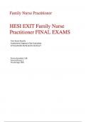 HESI EXIT Family Nurse Practitioner Final Exam Study Guide 2024/2025: A+ Graded Questions with Detailed Rationales and Verified Answers