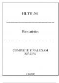 (LU) HLTH 501 Biostatistics Complete Final Exam Review 2024-2025.