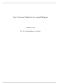 POL201 Week2AnnotatedBib  1 .docx     Patient Protection and Affordable Care Act: Annotated Bibliography  Ashford University  POL 201: American National Government    Week Two Annotated Bibliography Worksheet  A.Patient Protection and Affordable Care Act 