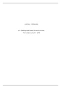 Justification of deliverables.docx    Justification of Deliverables  M.S. IT Management, Western Governors University  Technical Communication  “ C948    The transition from Application Programming Interface (API) to the Cloud infrastructure must be prese