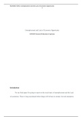 GEN 499 Week 3 Assignment  1 .docx      Unemployment and Lack of Economic Opportunity  GEN499 General Education Capstone  Introduction:   For my final paper I'm going to report on the social topic of unemployment and the Lack of economics. There is lon