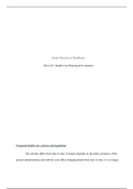 Week 3 Assignment HCA 421.docx     Future Direction of Healthcare  HCA 421: Health Care Planning & Evaluation   Proposed health care reform and legislation      The reforms differ from time to time. It largely depends on the policy priorities of the prese