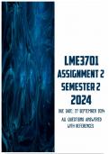 LME3701 Assignment 2 Semester 2 2024 | Due 27 September 2024