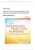  TEST BANK- Advanced Practice Nursing: Essentials For Role Development  By( Lucille A. Joel) 5TH EDITION 2024|| LATEST UPDATE