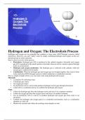 Hydrogen & Oxygen : The Electrolysis Process