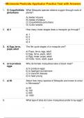  Minnesota Pesticide Applicator Practice Test with Answers