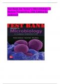 Test Bank for Nester's Microbiology: A Human Perspective, 10th Edition by Anderson