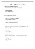 OB Exam 1 Book Questions Graded A 