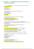 Chapter 7   Assessing the Creative Processes and Products of Children Questions And Answers 