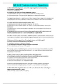 NR 443 Environmental Questions | GRADED A