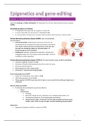 Epigenetics and gene-editing course notes