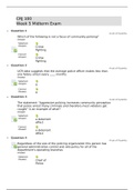 CRJ 100 Week 5 Midterm Quiz COMPLETE GRADED A