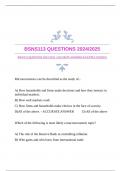 BSNS113 QUESTIONS 2024/2025 |ACCURATE ANSWERS (MULTIPLE CHOICES)