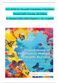 TEST BANK For Varcarolis' Foundations of Psychiatric Mental Health Nursing, 9th Edition by Margaret Jordan Halter, Verified Chapters 1 - 36, Complete Newest Version