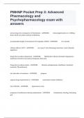 PMHNP Pocket Prep 3: Advanced Pharmacology and Psychopharmacology exam with answers