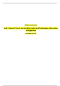 NR 360 Week 5 Assignment Using ATI Resources; Nurse's Touch - Nursing Informatics & Technology Information Management.docx