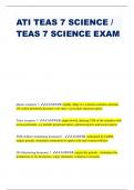 ATI TEAS 7 SCIENCE / TEAS 7 SCIENCE EXAM