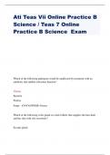 Ati Teas Vii Online Practice B Science / Teas 7 Online Practice B Science Exam