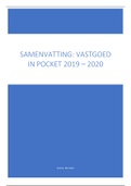 Samenvatting 'Vastgoed in Pocket 2019-2020' + examentips BIV