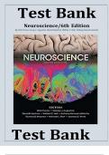 Test Bank For Neuroscience 7th Edition By Dale Purves, George J. Augustine, David Fitzpatrick, William C. Hall|9780197616253| All Chapters 1-34| LATEST