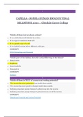 CAPELLA - SOPHIA HUMAN BIOLOGY FINAL MILESTONE 2020 – Glendale Career College ( 100% Correct and Reliable) A Grade