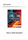 Test Bank - for LPN to RN Transitions 6th Edition by Lora Claywell, All Chapters | Complete Guide A+