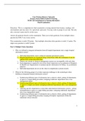 NR 599 Final Exam (Latest version 2020, scored A+): Nursing Informatics for Advanced Practice: Chamberlain College of Nursing Graded A+