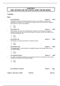 FIN 534 TEST BANK RISK,RETURN AND THE CAPITAL ASSET PRINCING MODEL 2021 QUESTIONS WITH CORRECT SELECTED ANSWERS 