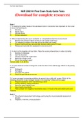 Rasmussen College - NUR 2092NUR 2092 N1 Final Exam Study Guide Tests (2020)