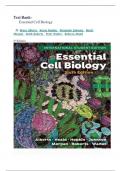 Test Bank- Essential Cell Biology 6th Edition ( Albert, 2025) All Chapters || Latest Edition