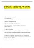 Bob Hogue 2 EXAM (2024) QUESTIONS & ANSWERS SOLVED 100- CORRECT!!.