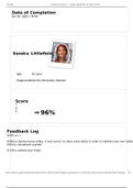 Sandra Littlefield Age: 36 years Diagnosis: Borderline Personality Disorder / VSIM Steps - Sandra Littlefield (Score: 96%) latest