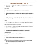 Exam (elaborations) NURS 6512N WEEK 5 QUIZ 4 