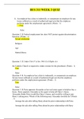 BUS 311 Week 3 QUIZ / BUS311 Week 3 QUIZ: GRADED A | 100% CORRECT |UNIVERSITY OF PHOENIX