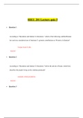 HIEU 201 Lecture Quiz 5 (3 Versions)/ HIEU201 Lecture Quiz 5 (Latest-2020) : Liberty University (100% Correct Answers, Best Document for Preparation)