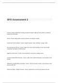 SFO Assessment 2 Test Questions and Answers