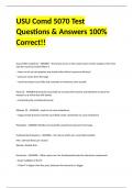 USU Comd 5070 Test Questions & Answers 100% Correct!!