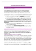 Samenvatting Deeltentamen 2 / Summary Exam 2 Adolescent Development ISW