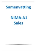 Samenvatting Basisboek Sales, ISBN: 9789001886431  NIMA