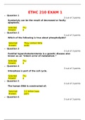 ETHC 210 EXAM 1 (100% CORRECT) | SCORE 75 OUT OF 75 POINTS : LIBERTY UNIVERSITY