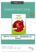 Samenvatting: Nectar biologie: Hoofdstuk 12; Afweer (VWO 5)