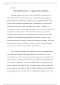 Clinical Field Experience A  Language and Speech Disorders  3 .docx   SPD-330  Clinical Field Experience A: Language and Speech Disorders  During my classroom observation I was able to see how RTI was being used in our district. The benefits of Tier 1 int