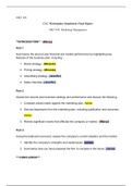 CLC Marketplace Simulation Final Report   MKT 450  CLC Marketplace Simulation: Final Report   MKT 450: Marketing Management  **INTRODUCTION** - (Mercy)  Part 1  Summarize the second year financial and market performance by highlighting key features of the